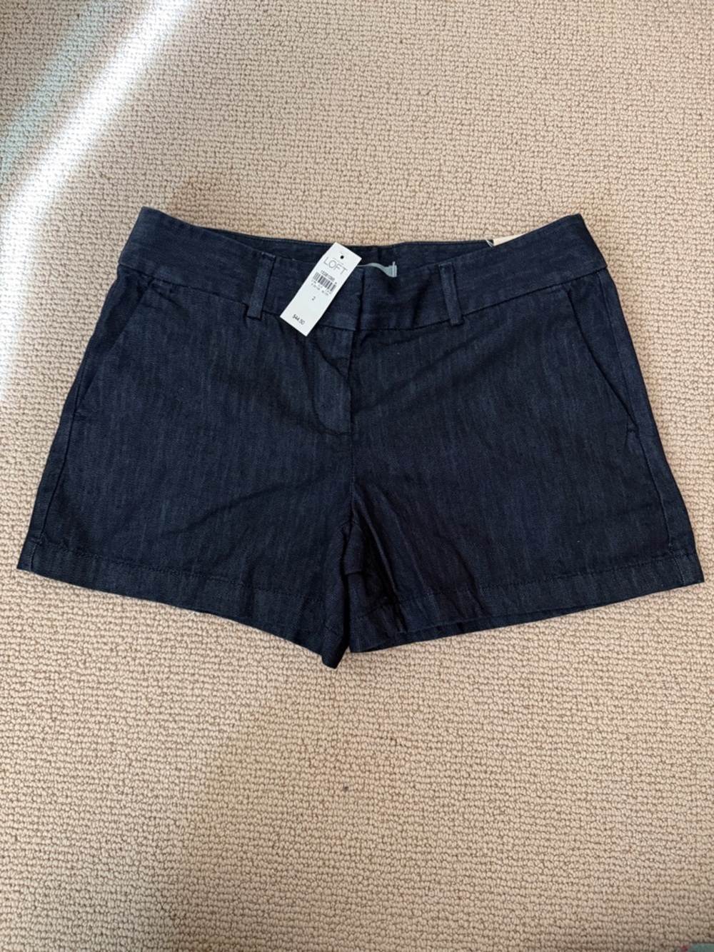 NWT Loft Dark Indigo Denim Shorts size 2